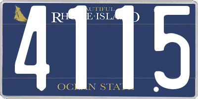 RI license plate 4115