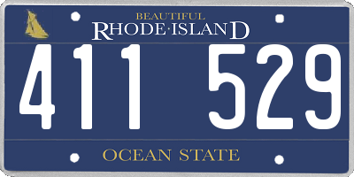 RI license plate 411529
