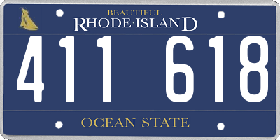 RI license plate 411618