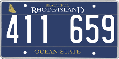 RI license plate 411659