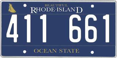 RI license plate 411661