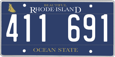 RI license plate 411691