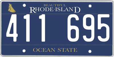 RI license plate 411695