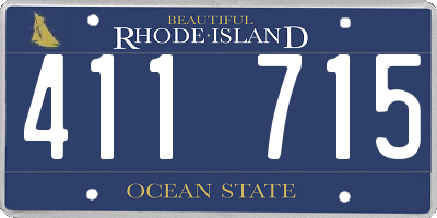 RI license plate 411715