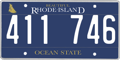 RI license plate 411746