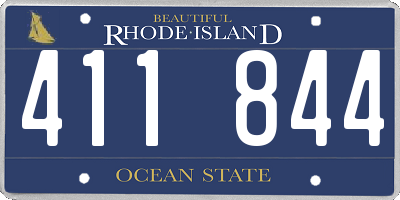 RI license plate 411844