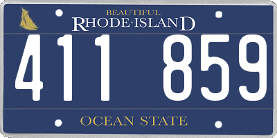 RI license plate 411859