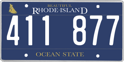 RI license plate 411877