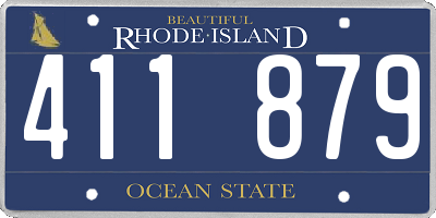 RI license plate 411879