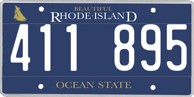 RI license plate 411895