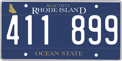 RI license plate 411899