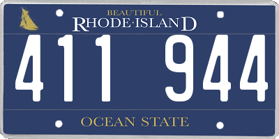 RI license plate 411944