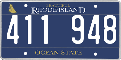 RI license plate 411948