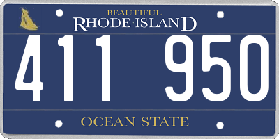 RI license plate 411950