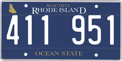RI license plate 411951
