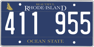 RI license plate 411955