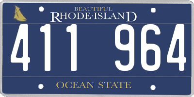 RI license plate 411964