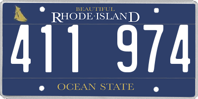RI license plate 411974