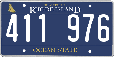 RI license plate 411976