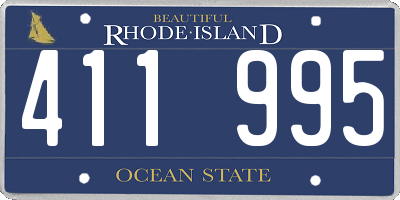 RI license plate 411995