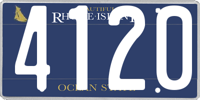 RI license plate 4120
