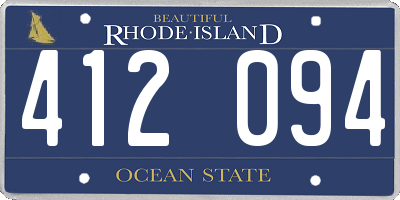RI license plate 412094