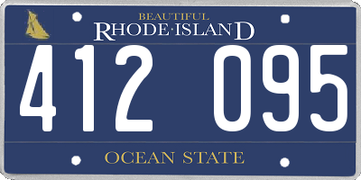 RI license plate 412095