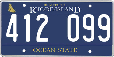 RI license plate 412099