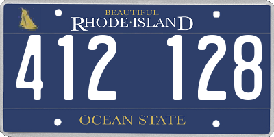 RI license plate 412128