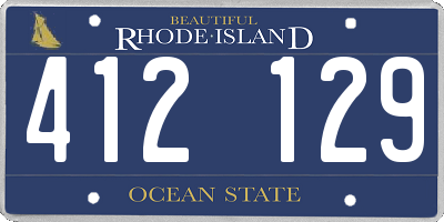 RI license plate 412129