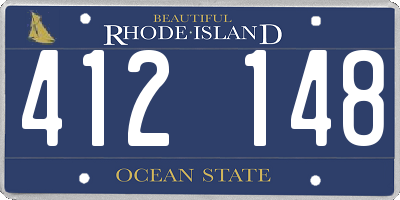 RI license plate 412148