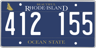 RI license plate 412155