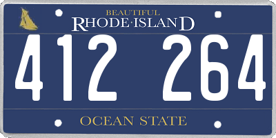 RI license plate 412264