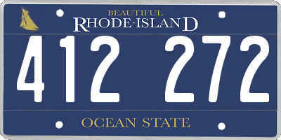 RI license plate 412272
