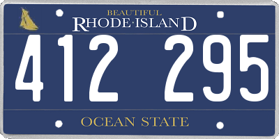 RI license plate 412295