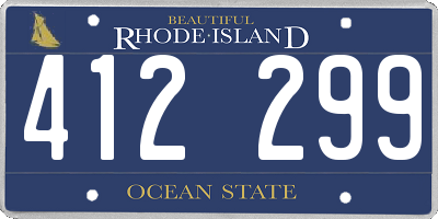 RI license plate 412299