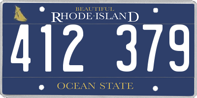 RI license plate 412379
