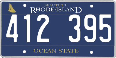 RI license plate 412395