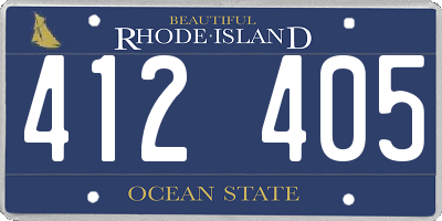 RI license plate 412405
