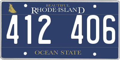 RI license plate 412406