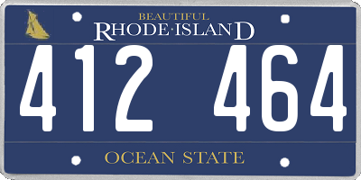 RI license plate 412464