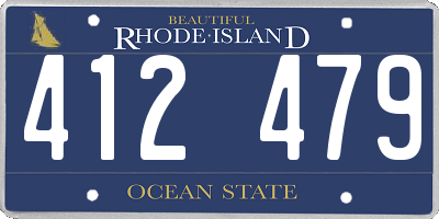 RI license plate 412479