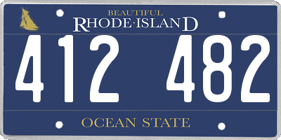 RI license plate 412482