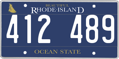 RI license plate 412489