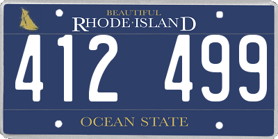 RI license plate 412499