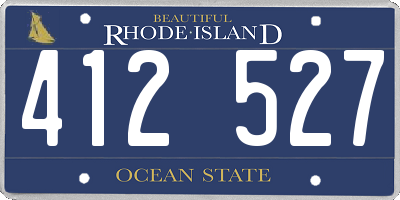 RI license plate 412527