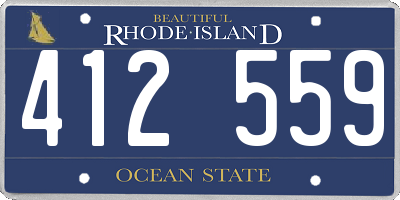 RI license plate 412559