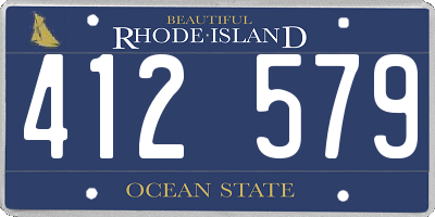 RI license plate 412579