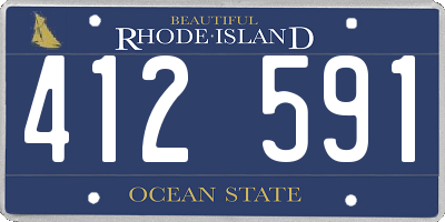 RI license plate 412591