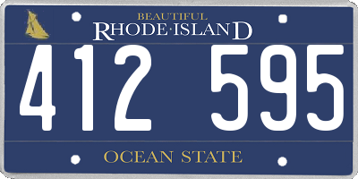 RI license plate 412595